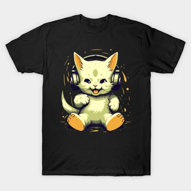 Cat Gamer Gifts Funny Gaming Cat Gamer T-Shirt by KsuAnn